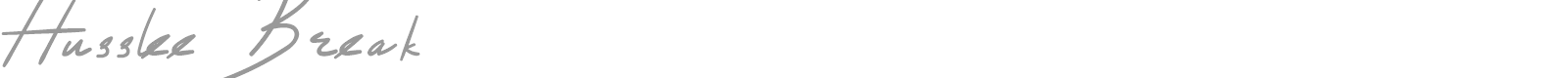 Husslee Break font preview